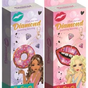 Hobbysett Diamond Painting Nøkkelring (1 stk assortert)
