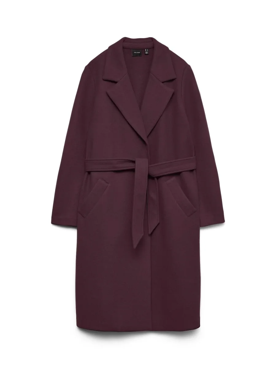 Vmfortuneaya Long Coat Ga Noos Burgunder