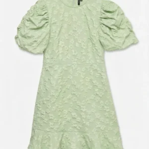 Vmfia Ss O-Neck Short Dress Exp Grønn