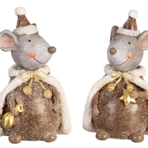 Mus Brun Beige Kappe h:9cm 2ass 70gram