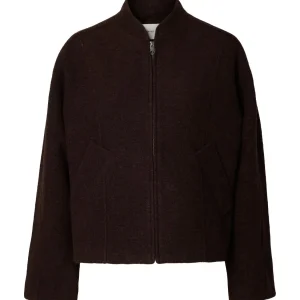 Slwjacqueline Wool Blend Jacket Noos Brun
