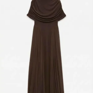 Vmrosetta 2/4 Cape Detail Dress Jrs Exp Brun