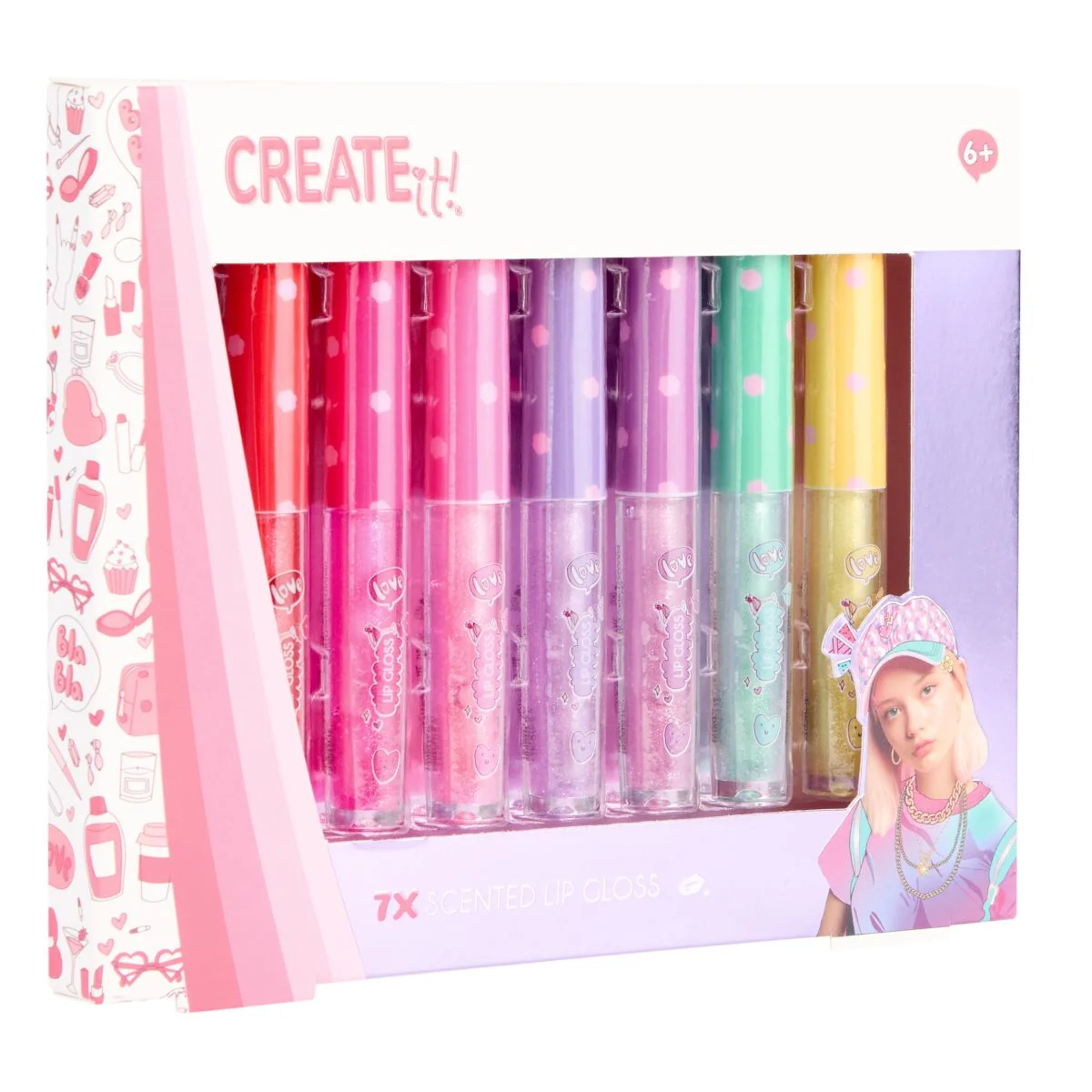 Lipgloss W/Glitter & Scented 7pcs CREATE IT! - Image 2