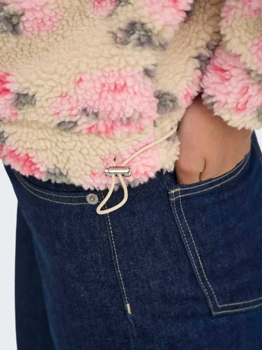 Onlnew Janne L/s Half Zip Box Swt Grå - Image 5