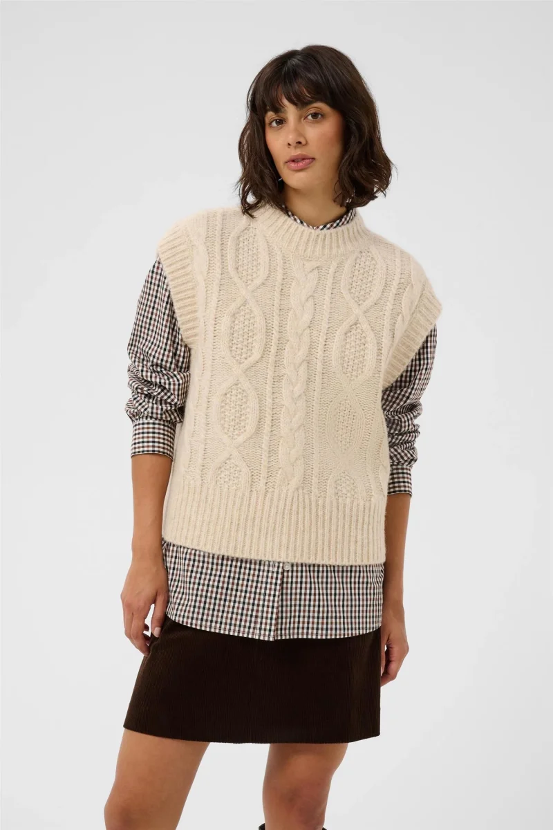 Chaninapw Waistcoat Beige - Image 6