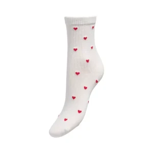 Jdysmile Rib Socks Jrs Hvit
