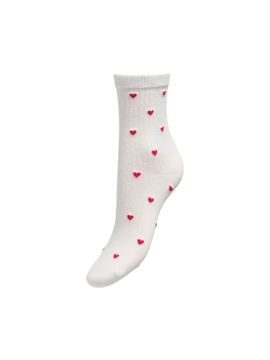Jdysmile Rib Socks Jrs Hvit - Image 2