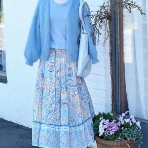 Moondust Skjørt Soft Blue