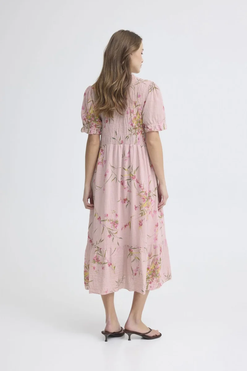 Sbalexa G Long Flo Dress Rosa - Image 8