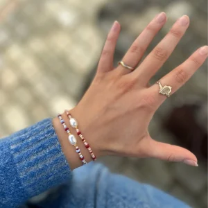 Lauviga m/perle Armbånd