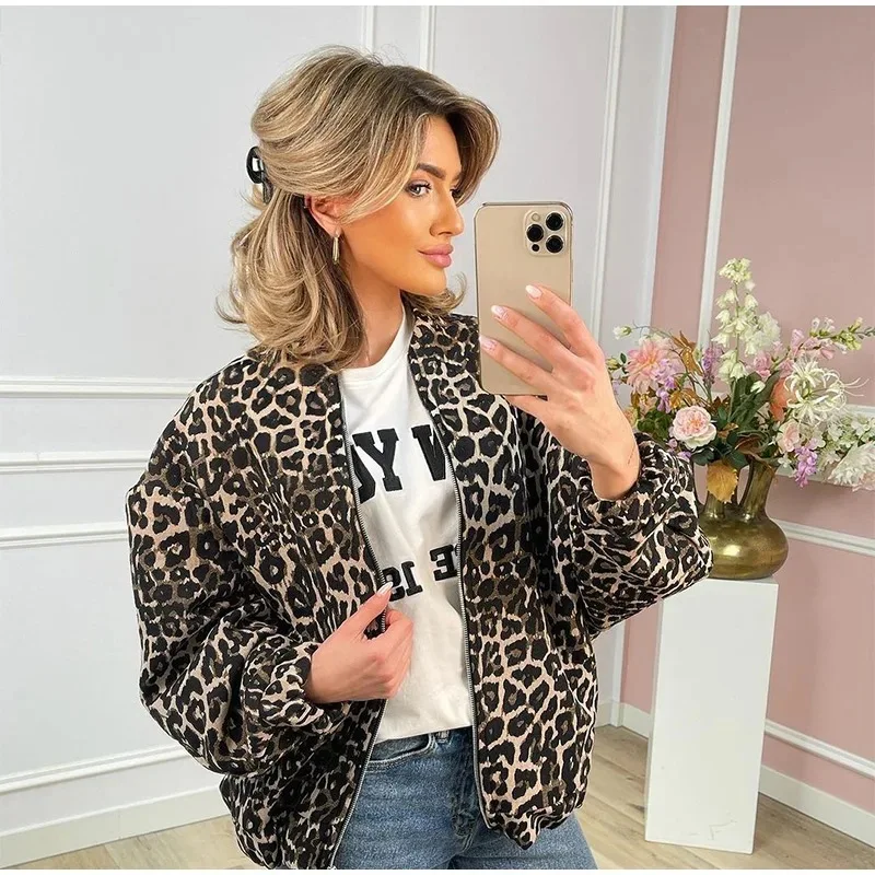 Jasmin™ | Leopard bomberjakke - Image 2