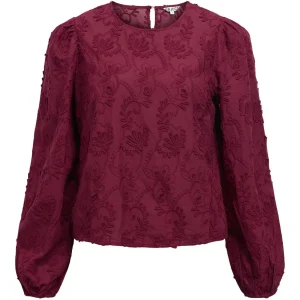 Objmya Re L/s Top Noos Burgunder