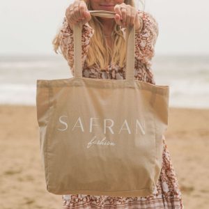 Beige tøyvekse - Safran totebag