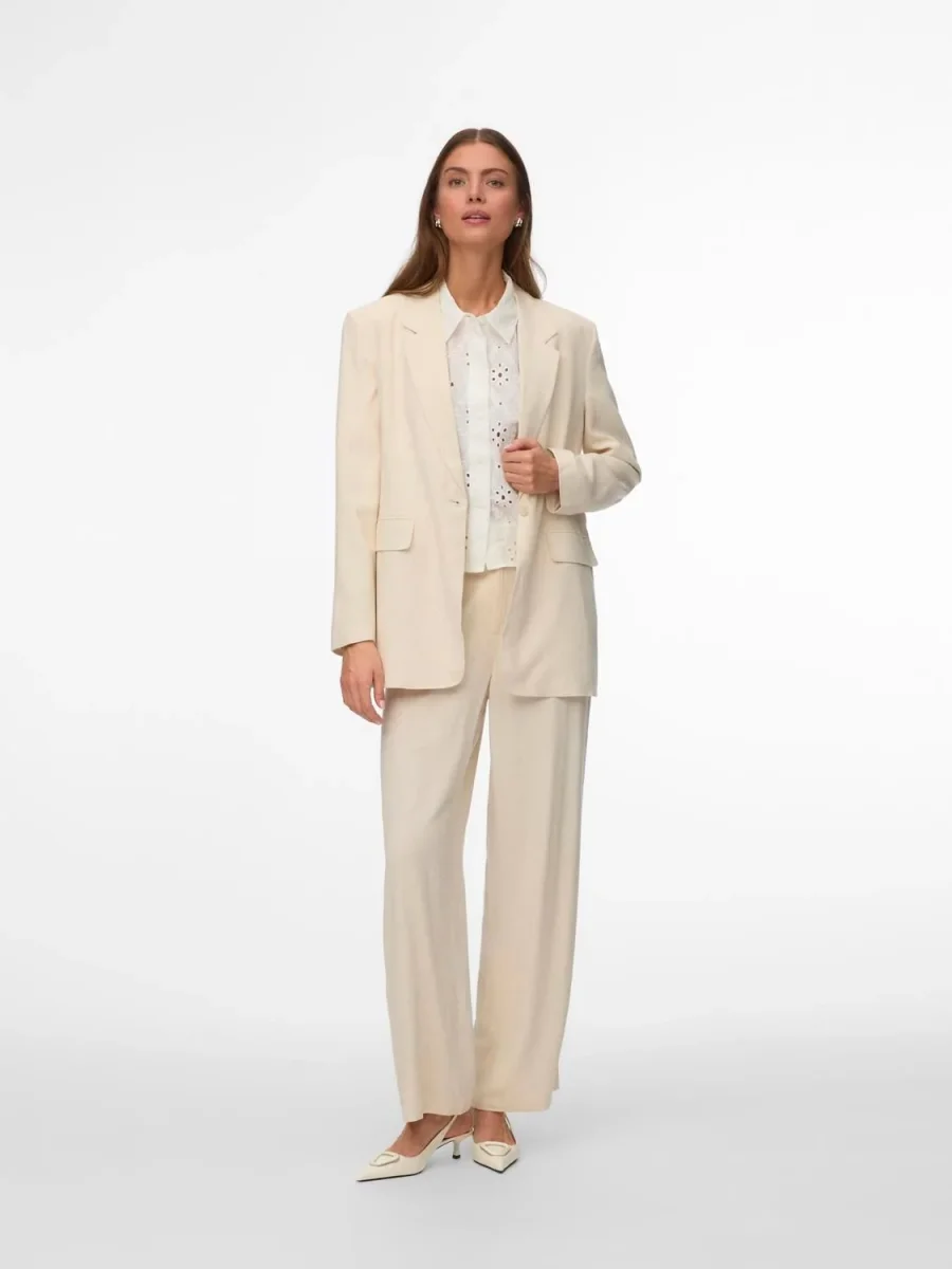 Vmsissevera Ls Blazer Beige - Image 6