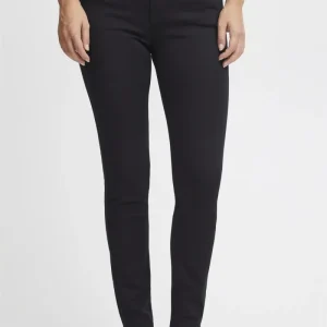Pzcarmen Hw Jeans Skinny Leg Black Denim