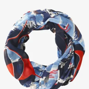 Skjerf print loop Blå