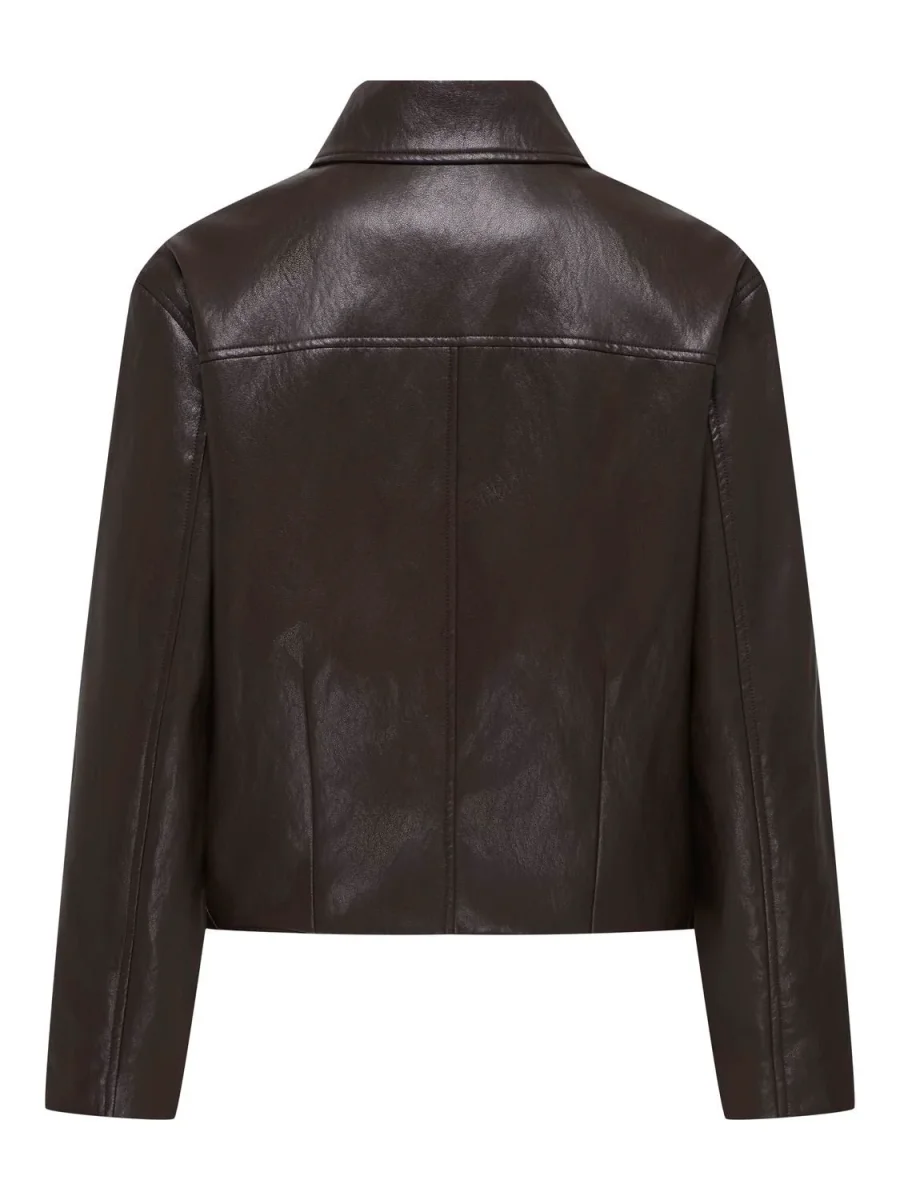 Jdyaurora Faux Leather Jacket Otw Sgo Brun - Image 4
