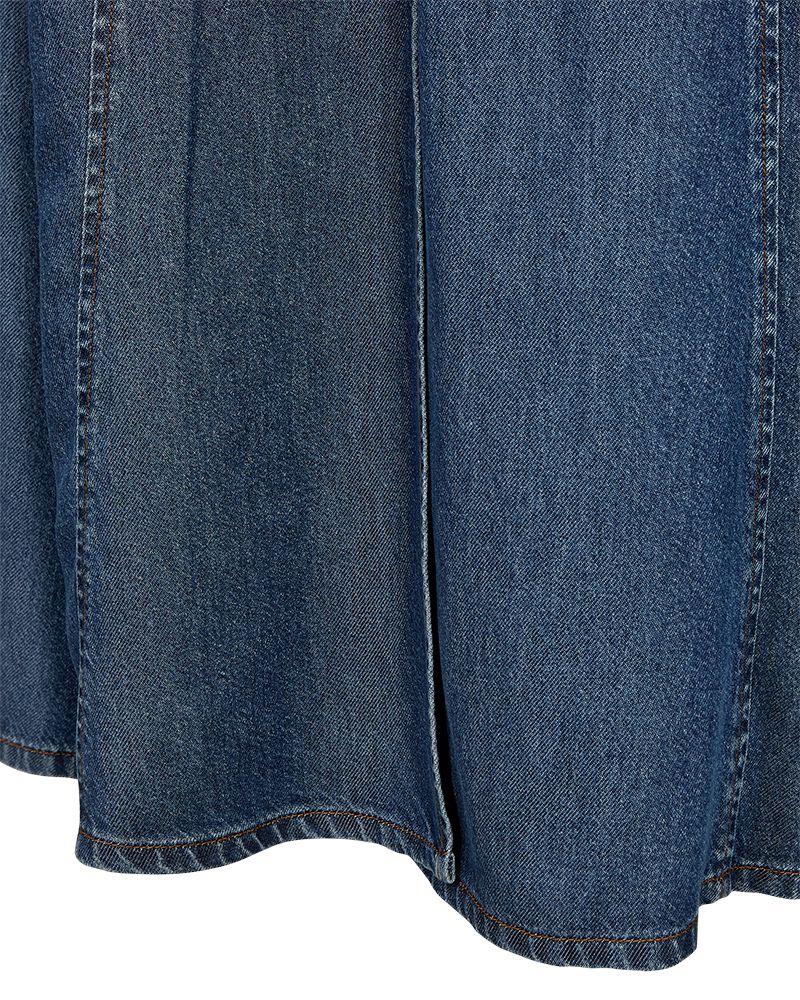 Fqmilo-Skirt Blå - Image 3