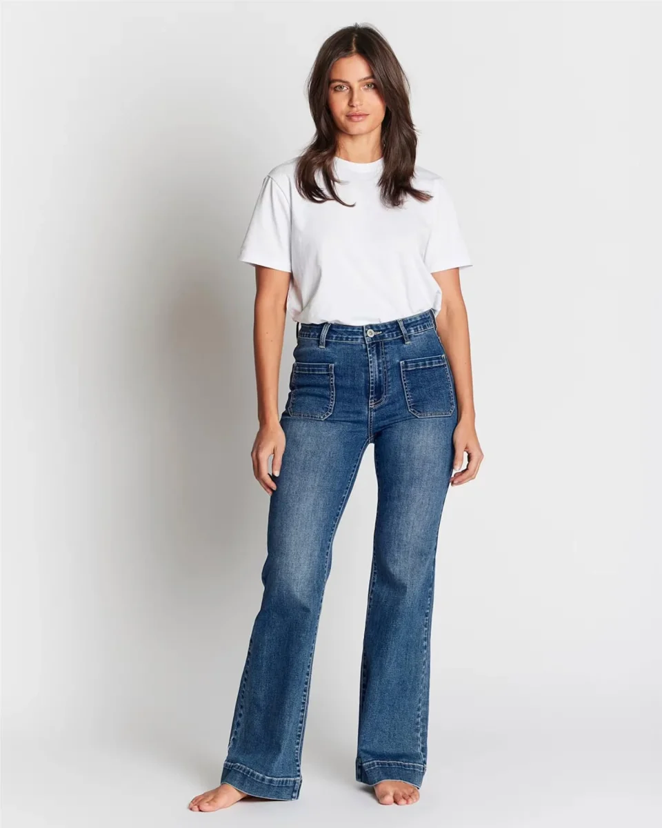 Floyd Bukse Annika 1016 Medium Jeans Blue 32" - Image 2