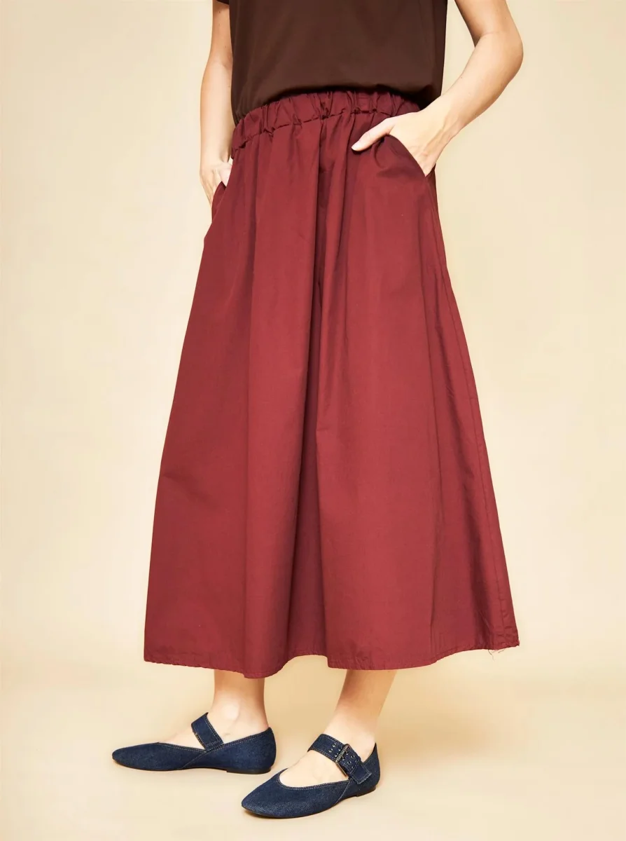 Black Colour BCabbie Skirt Plum - Image 4