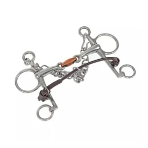 Velociti Gara Rolled Leather Lip Strap Bitt